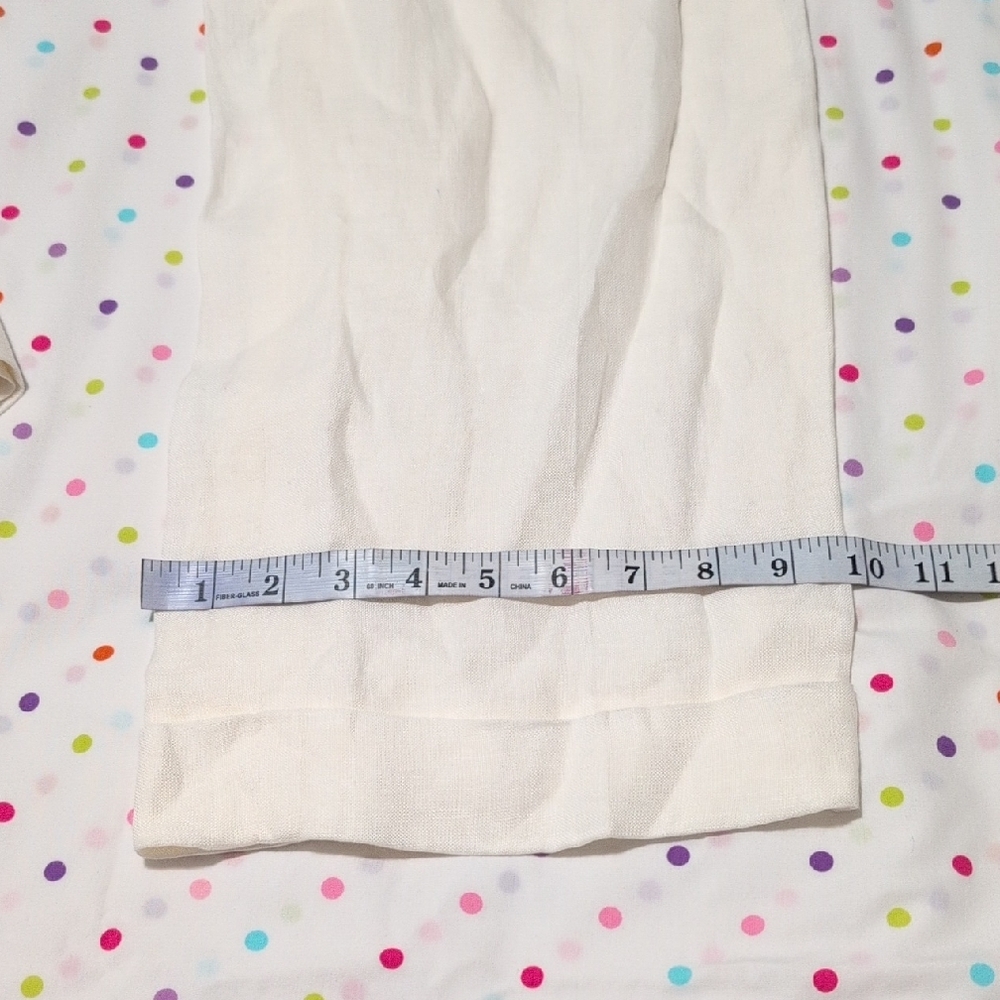 Ralph Lauren White Wide Leg Pants with Tie Waist - Picture 8 of 12